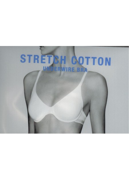 "EMPORIO ARMANI" REGGISENO CON FERRO COPPA ELASTICIZZATA IN COTONE